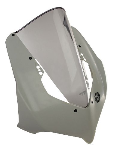 MRA Fairing screen, sport, grey, with homologation - Ducati