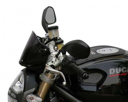 MRA Fairing screen, original shape, grey, with homologation