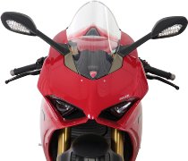 MRA Verkleidungsscheibe, Racing, farblos, mit ABE - Ducati