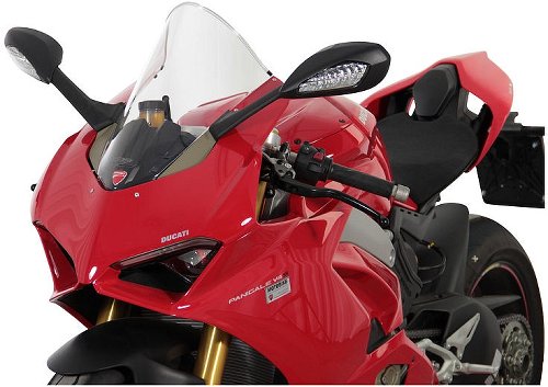 MRA Fairing screen, racing, clear, with homologation -