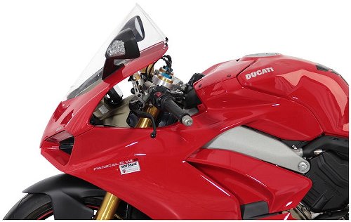 MRA Verkleidungsscheibe, Racing, farblos, mit ABE - Ducati