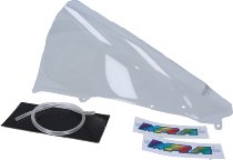 MRA Fairing screen, racing, clear, with homologation -