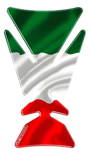 Print Tankpad, Italien Flagge, 215x125 mm