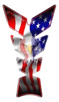 Print Tankpad gold moon, USA flag with eagle, 213x123mm