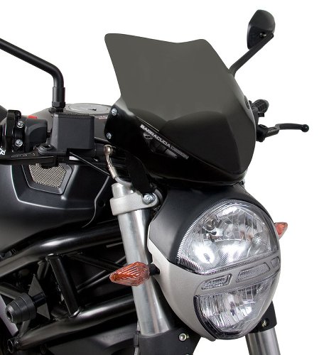 Barracuda parabrisas, negro - Ducati Monster 696, 796