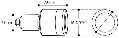 Barracuda Lenkerendengewichte VR46 schwarz, universal