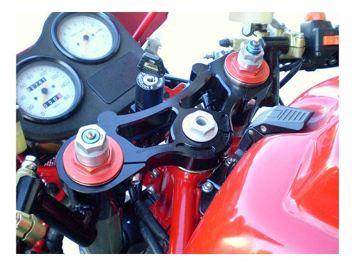 Speedymoto Fork triple kit 53mm, black - Ducati 620, 750,