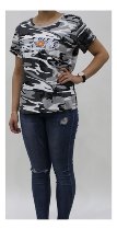 Speedymoto T-Shirt Damen, camouflage, Größe: L NML