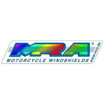 MRA Fairing screen, original shape, red, with homologation -