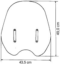 MRA Windschild, Customshield, farblos, mit ABE - Aprilia