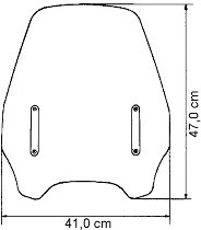 MRA parabrisas Highwayshield, gris humo, homologado -