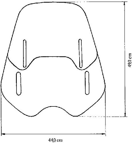 MRA Windschild, Vario-Screen Naked Bike, farblos, mit ABE -