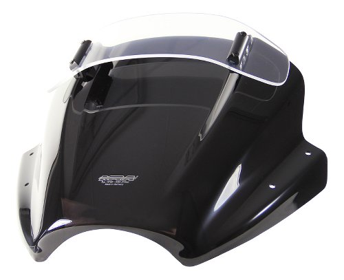 MRA windshield, vario touring, black, with homologation -