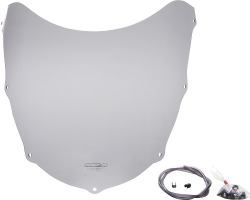 MRA Fairing screen, original shape, grey, with homologation