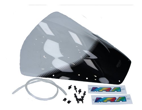 MRA Fairing screen, racing, clear, with homologation -