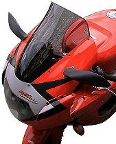 MRA Fairing screen, touring, smoke grey, with homologation -