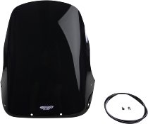 MRA Fairing screen, touring, black, with homologation -