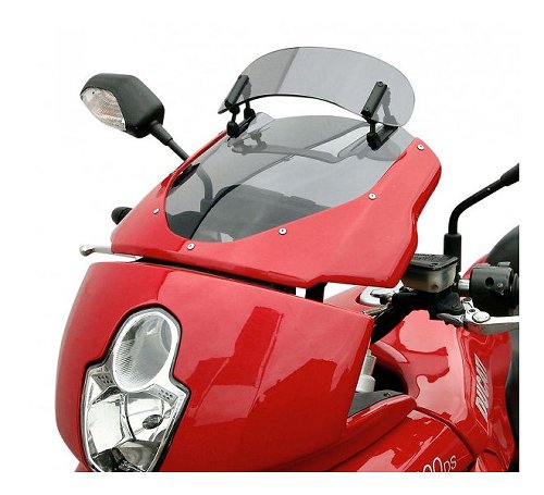 MRA Fairing screen, vario touring, grey, with homologation -