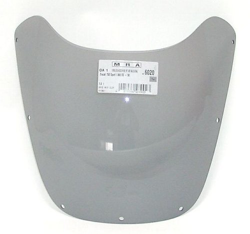 MRA Fairing screen, original shape, grey, with homologation