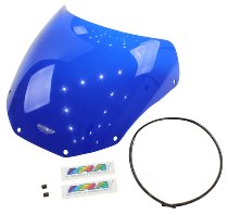MRA Fairing screen with spoiler, blue, with homologation -