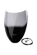 MRA Fairing screen racing, original shape, smoke grey -