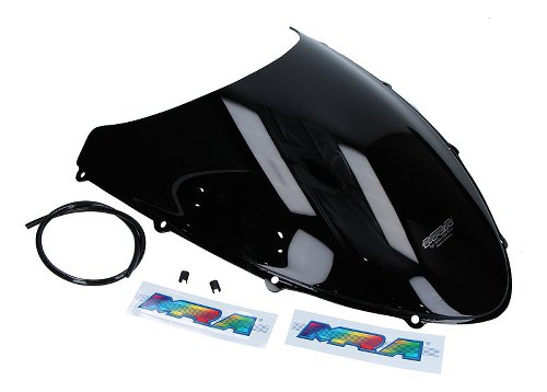 MRA Fairing screen, original shape, black, with homologation