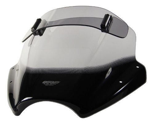 MRA windshield, vario touring, grey, with homologation -