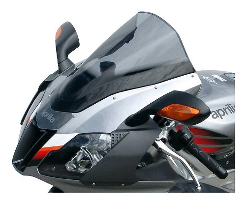 MRA Fairing screen racing, grey, with homologation - Aprilia