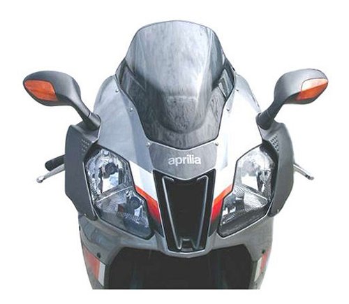 MRA Fairing screen racing, grey, with homologation - Aprilia