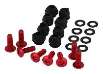 CNC Racing Screen bolt kit (8 pcs) red Ducati Panigale