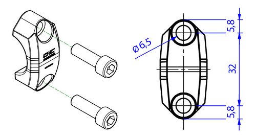 CNC Racing Ersatzhebel, Kupplungshebel, lang klappbar,