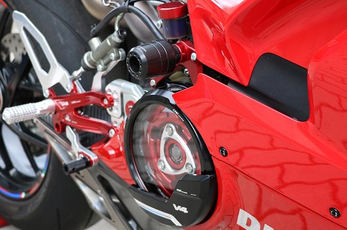CNC Racing Frame crash protections, black - Ducati Panigale