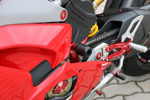 CNC Racing Frame crash protections, black - Ducati Panigale