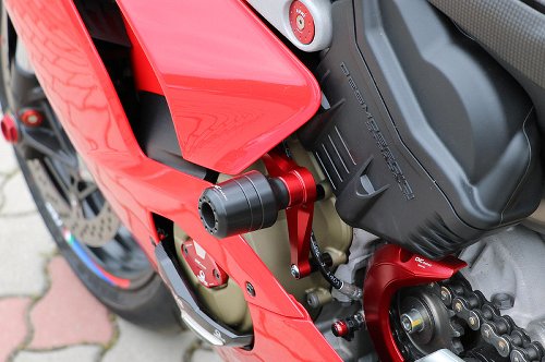 CNC Racing Frame crash protections, black - Ducati Panigale