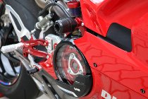 CNC Racing Frame crash protections, red - Ducati Panigale V4