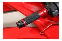 CNC Racing Manopole, EVO, 2 pezzi, 120 mm, rosso -