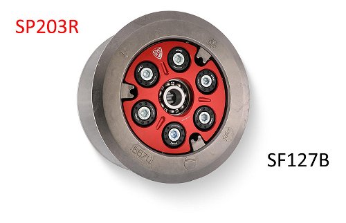 CNC Racing Piattello Spingidisco Frizioni ad olio, rosso -