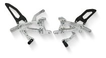 CNC Racing Adjustable rear sets RPS, folding, Carbonium,