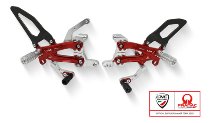 CNC Racing Adjustable rear sets RPS, folding, Carbonium,