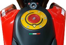 CNC Racing Tankdeckelflansch, Carbon, schwarz - Ducati