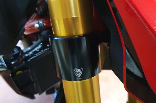 CNC Racing Piastre di sterzo, nero - Ducati Hypermotard SP