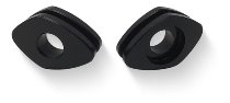 CNC Racing Blinker Adapter für Kennzeichenhalterung, schwarz
