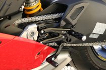 CNC Racing Heel guard kit for rearsets, matt carbon - Ducati