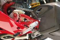 CNC Racing Heel guard kit for rearsets, matt carbon - Ducati