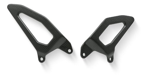 CNC Racing Heel guard kit for rearsets, matt carbon - Ducati