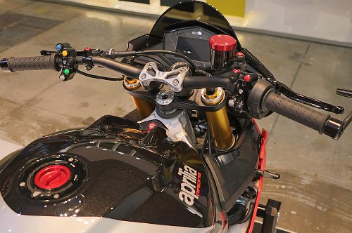 CNC Racing Linker Lenkerschalter, Race, schwarz - Aprilia