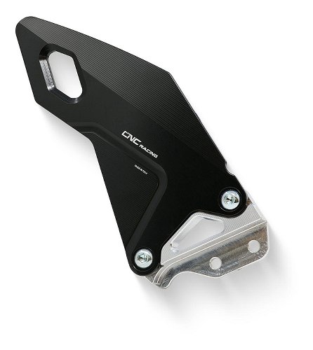 CNC Racing RH heel guard kit for rearsets, black - MV Agusta