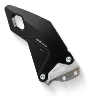 CNC Racing RH heel guard kit for rearsets, black - MV Agusta