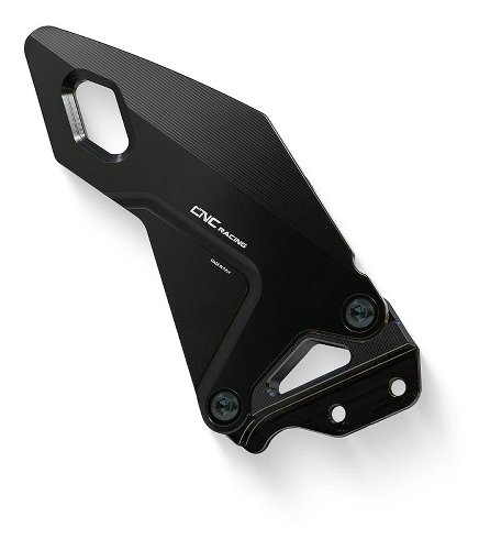 CNC Racing RH heel guard kit for rearsets, black - MV Agusta