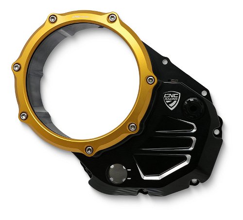 CNC Racing Clear cover oil bath clutch, BICOLOR, black-gold